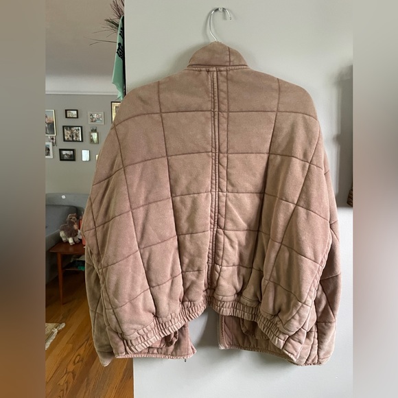 Free People Dolman Quilted Jacket in Champagne (original jacket) - Picture 3 of 5